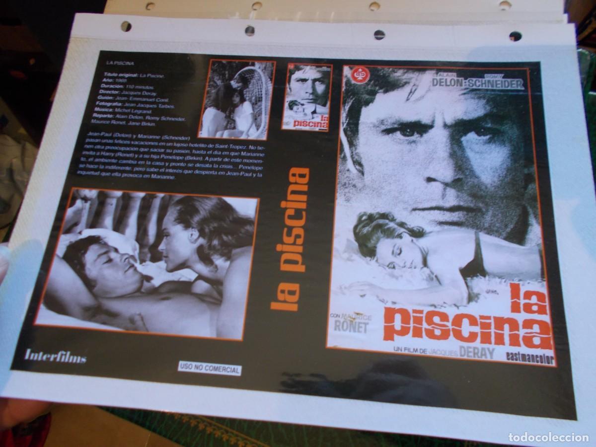 Cin&eacute;ma: LA PISCINA,,SOLO CARATULA,COMERCIAL ,,ESTA PEGADA AL CARTON ''A&Ntilde;OS 80 90