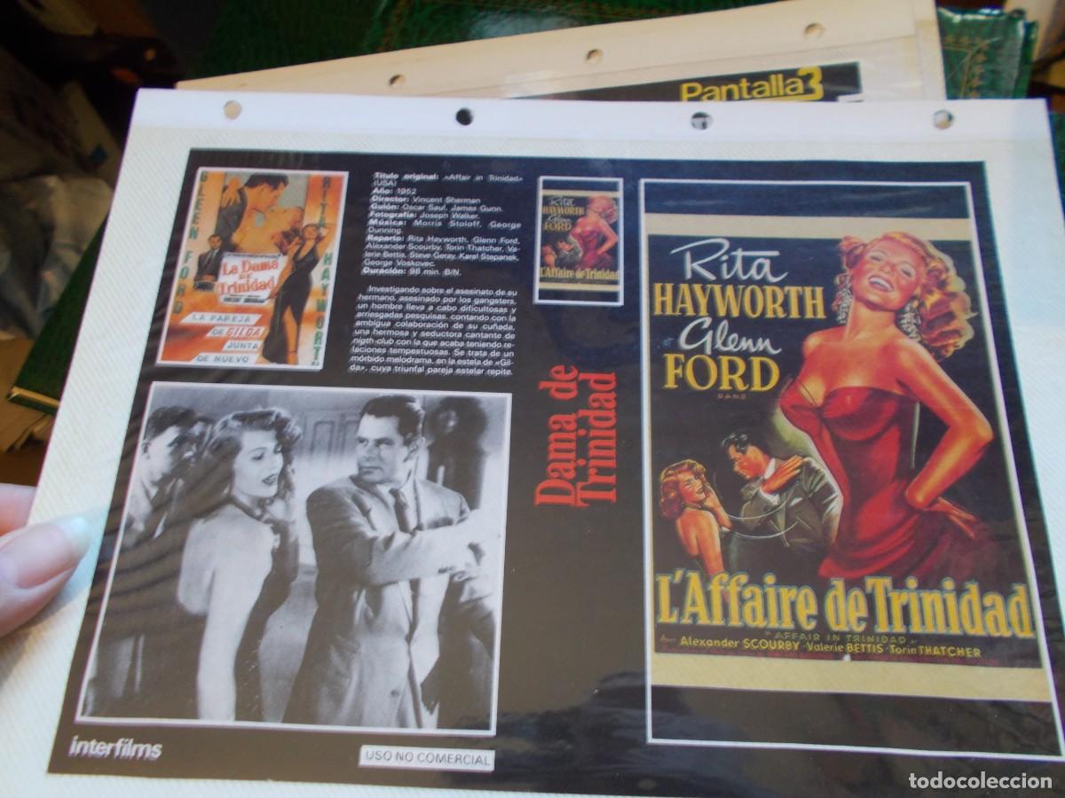 Cin&eacute;ma: DAMA DE TRINIDAD ,,SOLO CARATULA,COMERCIAL ,,ESTA PEGADA AL CARTON ''A&Ntilde;OS 80 90