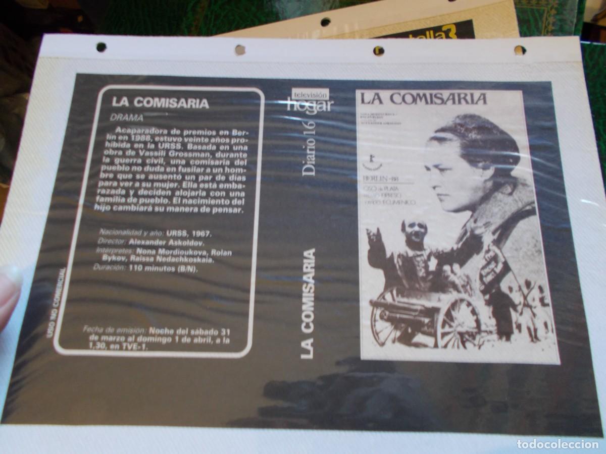 Cinema: LA COMISARIA ,,SOLO CARATULA,COMERCIAL ,,ESTA PEGADA AL CARTON ''A&Ntilde;OS 80 90