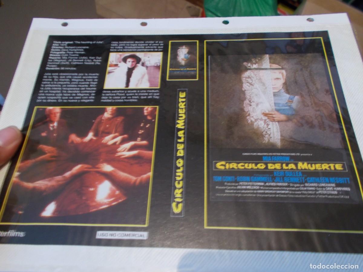 Cinema: CIRCULO DE LA MUERTE , SOLO CARATULA ESTA PEGADA AL CARTON ,,,