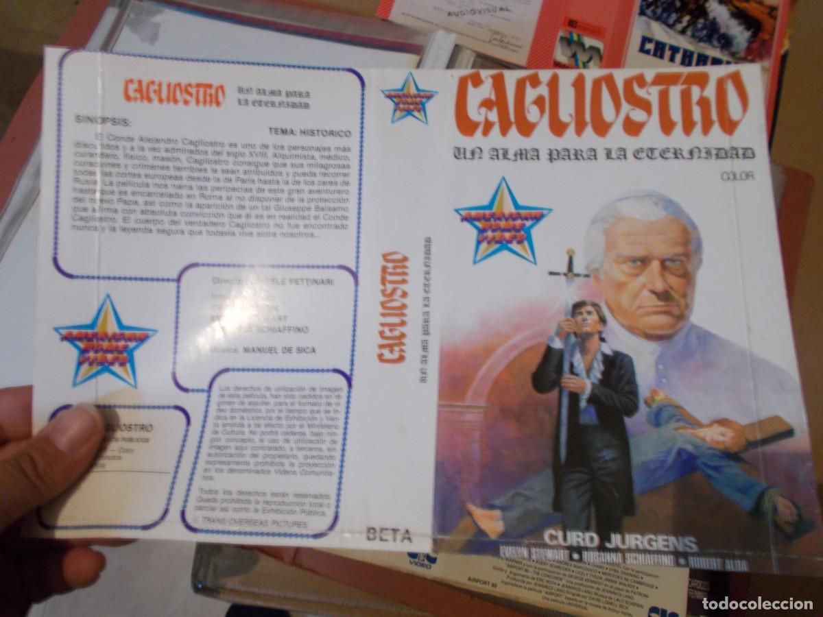 Cinema: CAGLIOSTRO CARATULA ORIGINAL PROCEDENTE DE VIDEO CLUB SOLO CARATULA