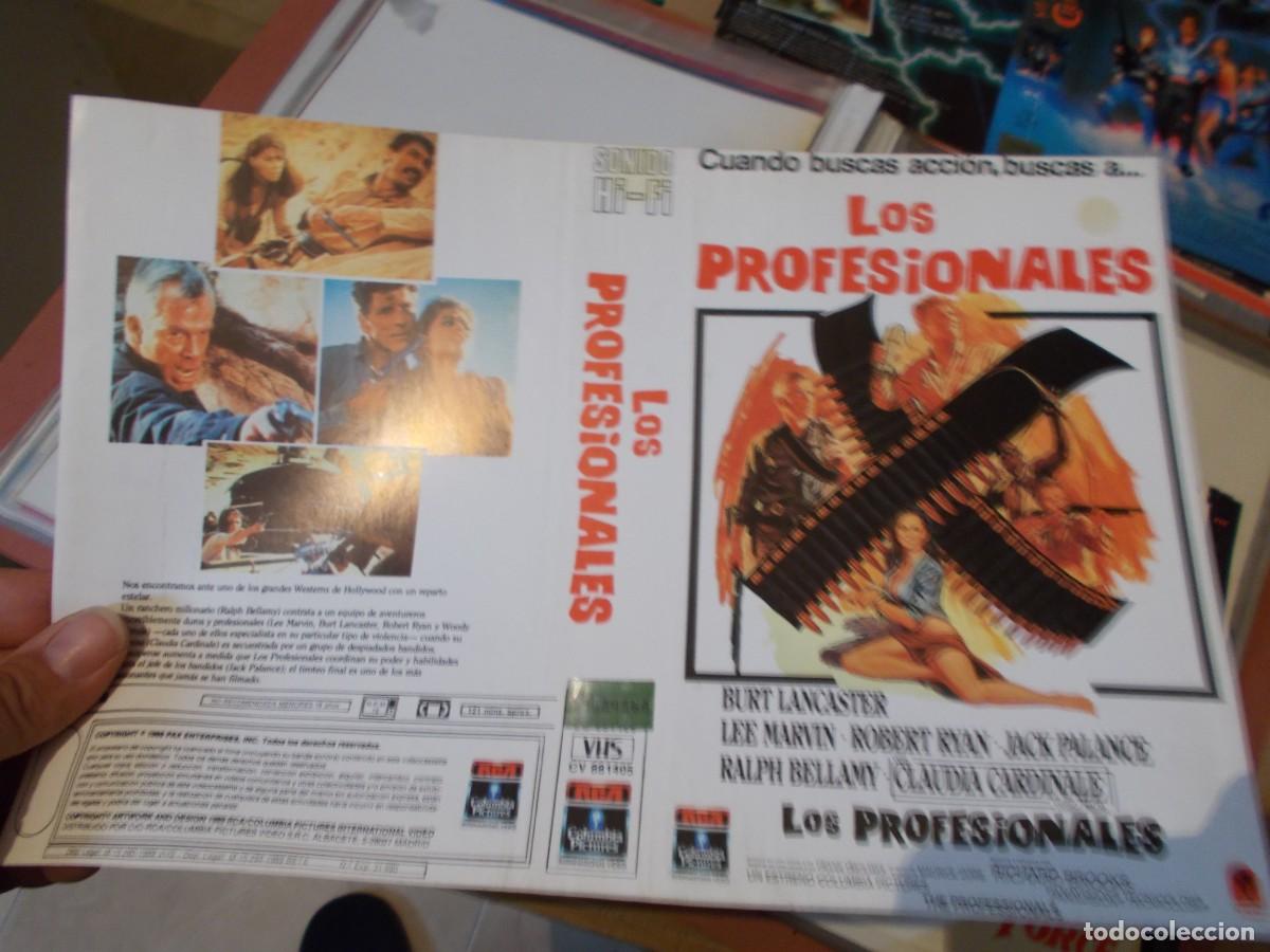 Cinema: LOS PROFESIONALES CARATULA ORIGINAL PROCEDENTE DE VIDEO CLUB SOLO CARATULA