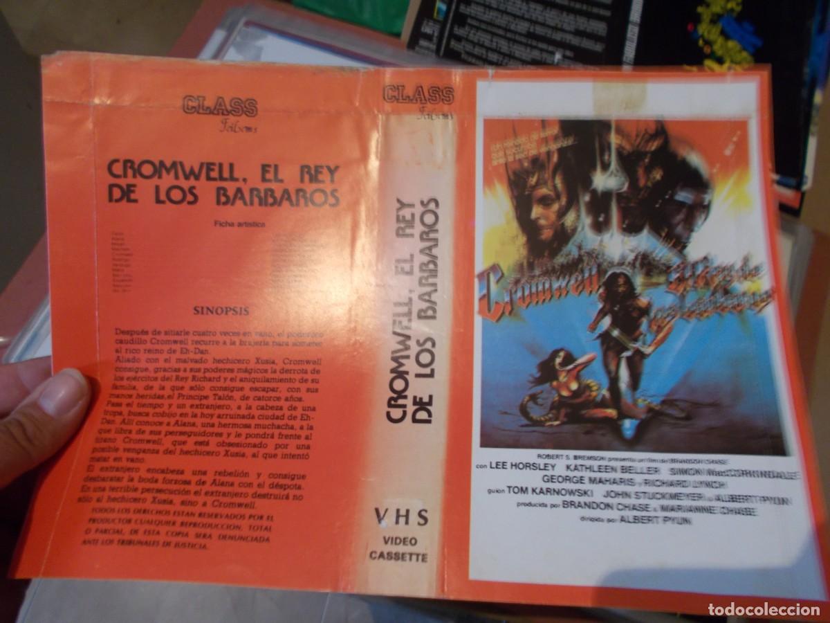 Cinema: CROMWELL EL REY DE LOS BARBAROS CARATULA ORIGINAL PROCEDENTE DE VIDEO CLUB SOLO CARATULA