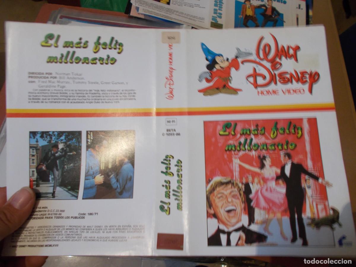 Cinema: EL MAS FELIZ MILLONARIO CARATULA ORIGINAL PROCEDENTE DE VIDEO CLUB SOLO CARATULA