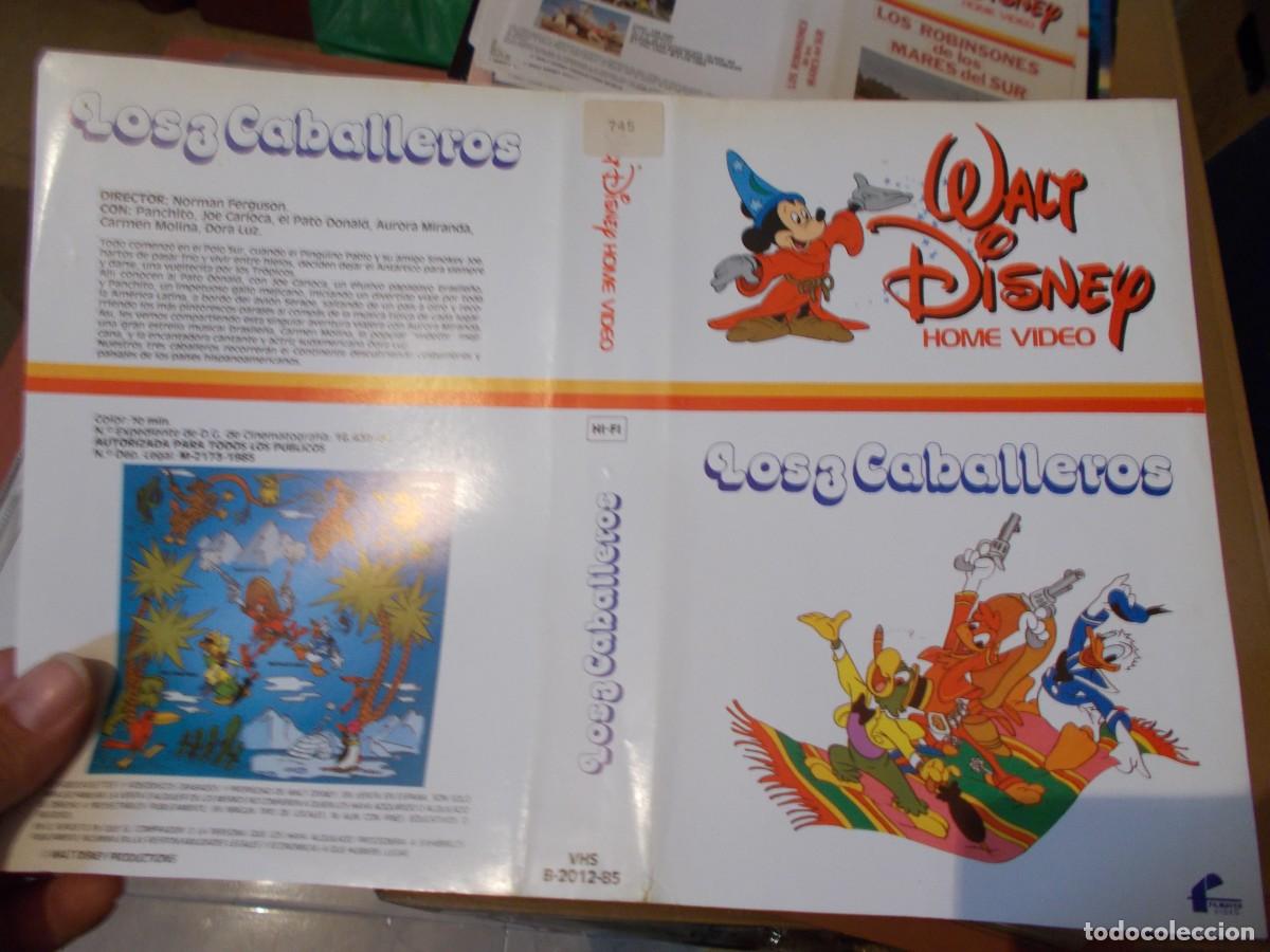 Cinema: LOS 3 CABALLEROS CARATULA ORIGINAL PROCEDENTE DE VIDEO CLUB SOLO CARATULA