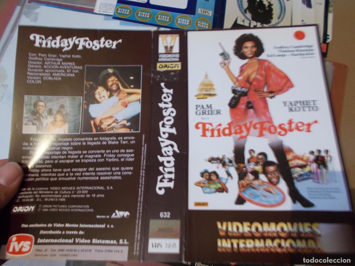 Cinema: FRIDAY FOSTER CARATULA ORIGINAL PROCEDENTE DE VIDEO CLUB SOLO CARATULA