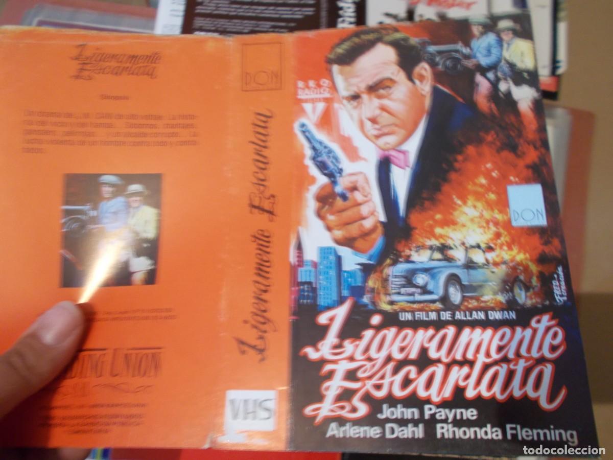 Cinema: LIGERAMENTE ESCARLATA CARATULA ORIGINAL PROCEDENTE DE VIDEO CLUB SOLO CARATULA