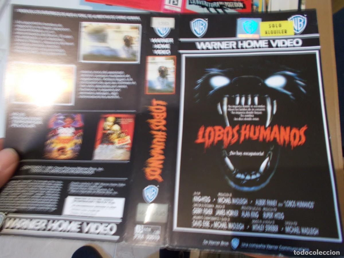 Cin&eacute;ma: LOBOS HUMANOS CARATULA ORIGINAL PROCEDENTE DE VIDEO CLUB SOLO CARATULA