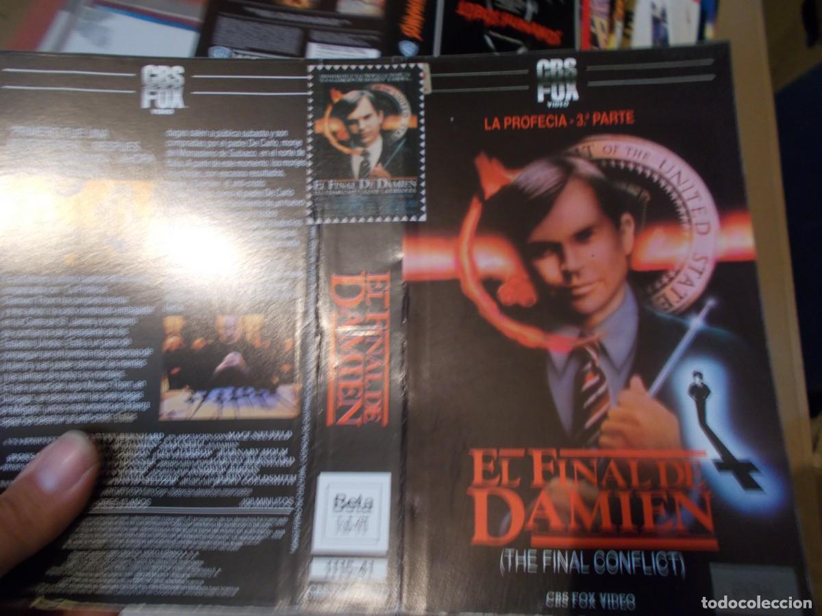 Cin&eacute;ma: EL FINAL DE DAMIEN CARATULA ORIGINAL PROCEDENTE DE VIDEO CLUB SOLO CARATULA