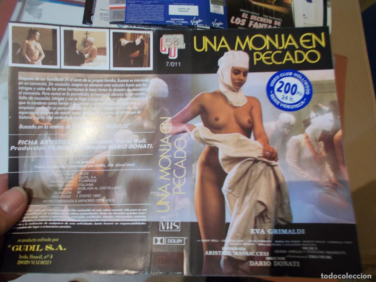 Cin&eacute;ma: UNA MONJA EN PECADO CARATULA ORIGINAL PROCEDENTE DE VIDEO CLUB SOLO CARATULA