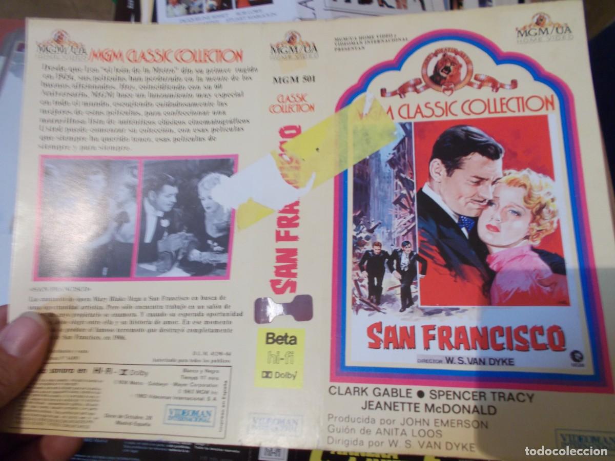 Cin&eacute;ma: SAN FRANCISCO CARATULA ORIGINAL PROCEDENTE DE VIDEO CLUB SOLO CARATULA