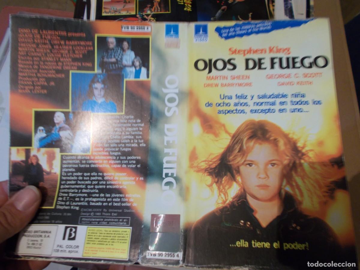 Cin&eacute;ma: OJOS DE FUEGO CARATULA ORIGINAL PROCEDENTE DE VIDEO CLUB SOLO CARATULA