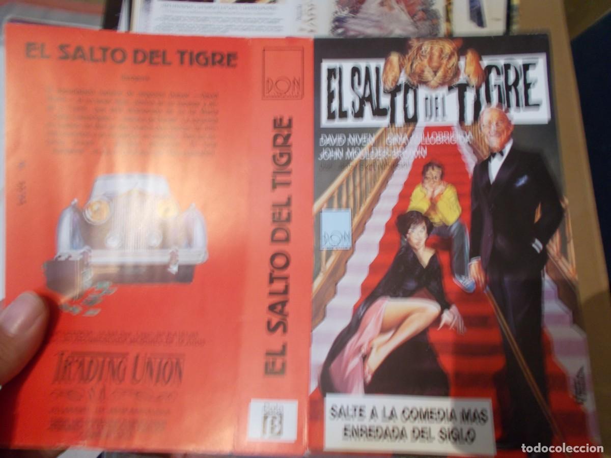 Cin&eacute;ma: EL SALTO DEL TIGRE- CARATULA ORIGINAL PROCEDENTE DE VIDEO CLUB SOLO CARATULA