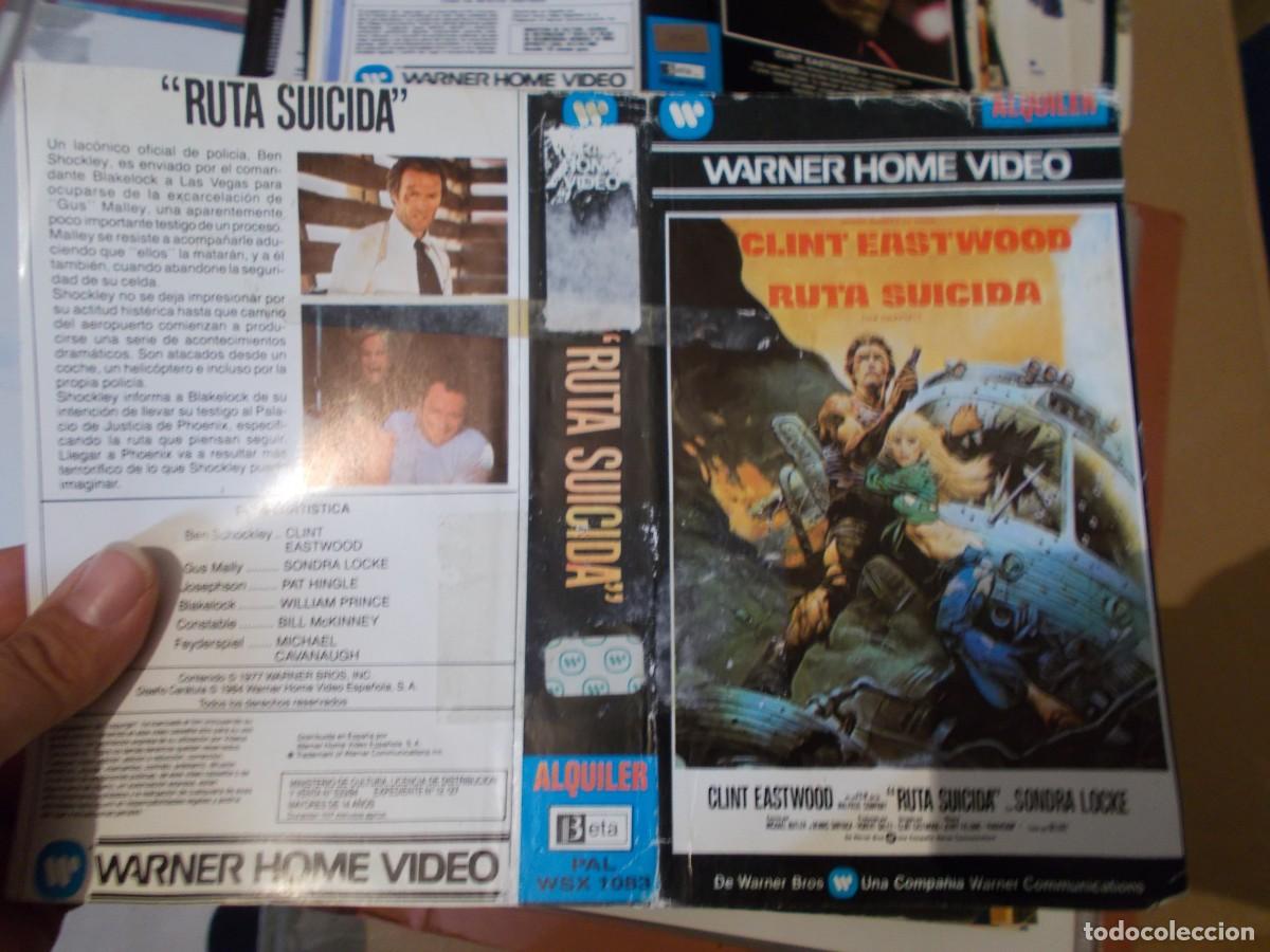 Cin&eacute;ma: RUTA SUICIA- CARATULA ORIGINAL PROCEDENTE DE VIDEO CLUB SOLO CARATULA