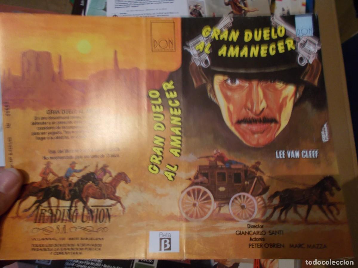 Cin&eacute;ma: GRAN DUELO AL AMANECER&acute;- CARATULA ORIGINAL PROCEDENTE DE VIDEO CLUB SOLO CARATULA