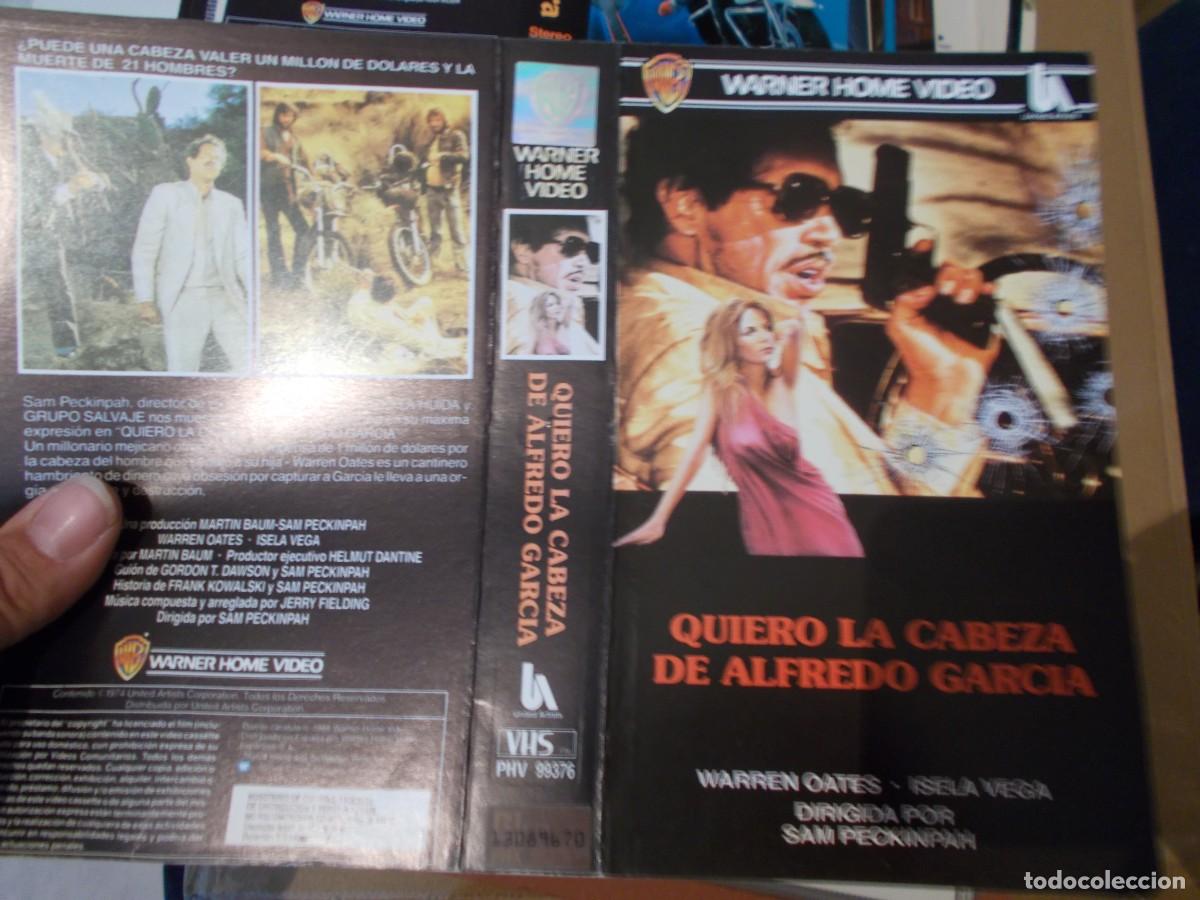 Cin&eacute;ma: QUIERO LA CAVEZA DE ALFREDO GARCIA- CARATULA ORIGINAL PROCEDENTE DE VIDEO CLUB SOLO CARATULA