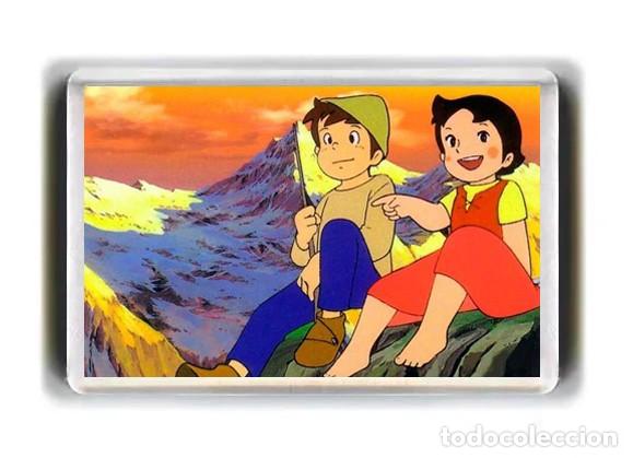 Cine: IMAN ACRILICO NEVERA - DIBUJOS ANIMADOS - HEIDI Y PEDRO