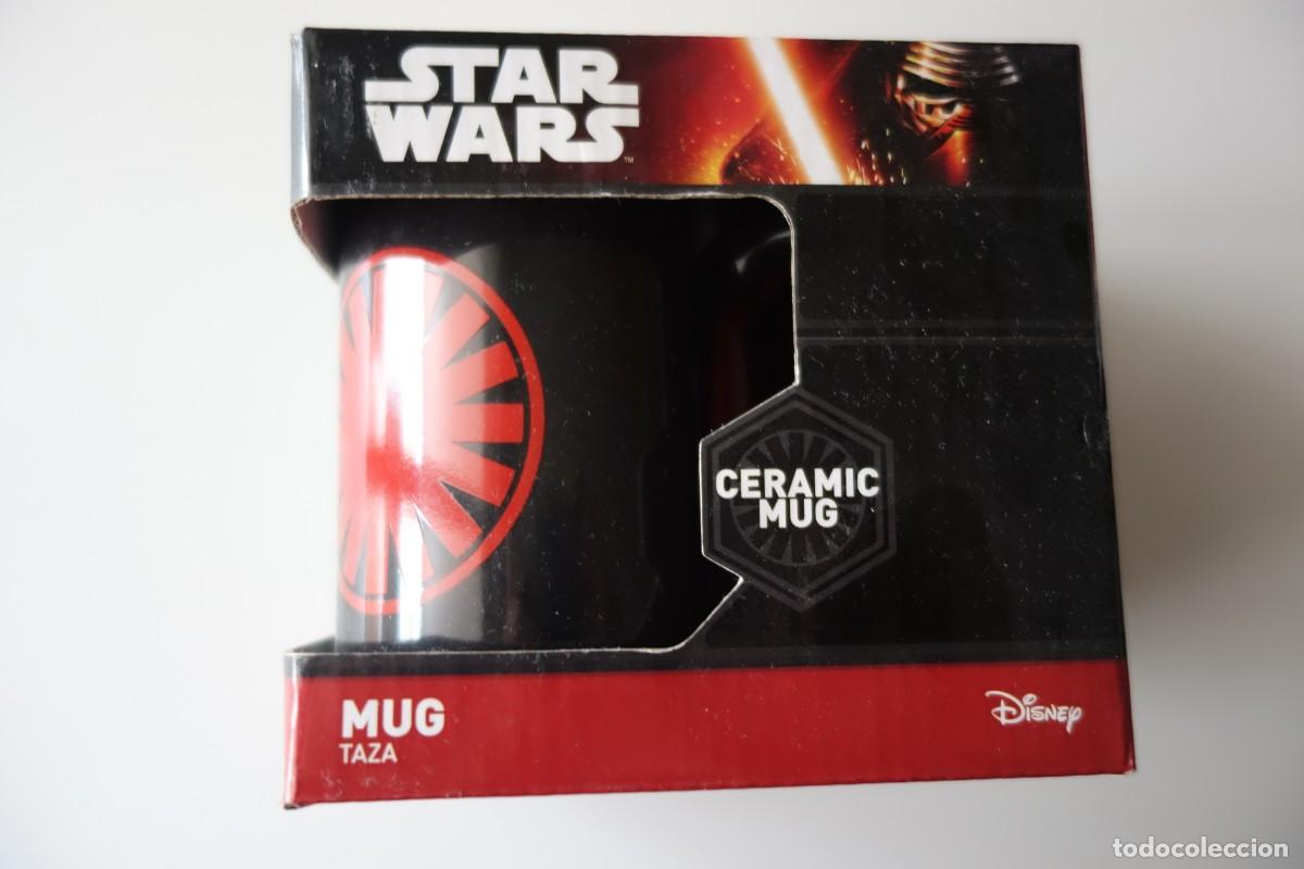 Cinema: STAR WARS: THE FORCE AWAKEN: First Order Logo NEGRA. EPISODIO VII. TAZA OFICIAL DISNEY DESCATALOGADA
