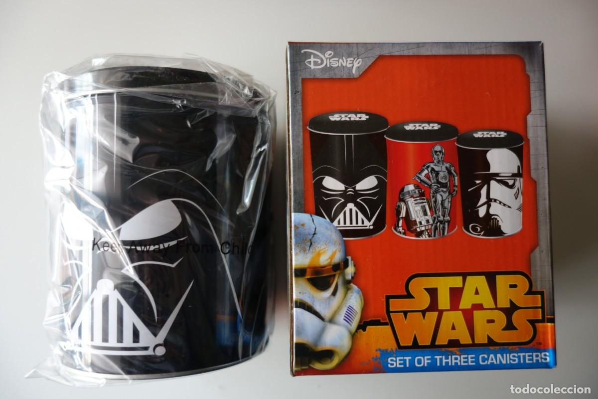 Cinema: STAR WARS: Set de 3 botes de galletas met&aacute;licos. OFICIAL. PRECINTADO. DESCATALOGADO
