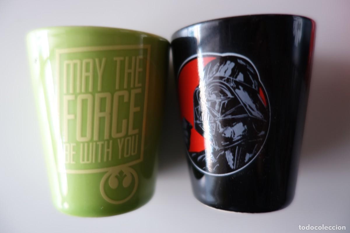 Cinema: STAR WARS: Set de 2 vasos de chupitos de cer&aacute;mica. OFICIAL. DESCATALOGADO