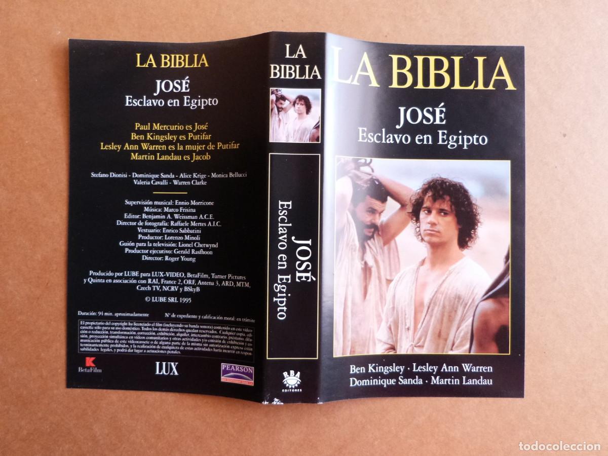 Cine: Caratula de la pelicula de video VHS Jose Esclavo en Egipto - La Biblia