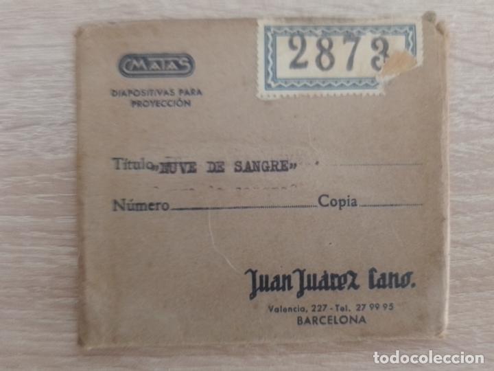 Cine: Cine. Diapositiva para proyecci&oacute;n MATAS, Palma de Mallorca. Pel&iacute;cula Nube de Sangre