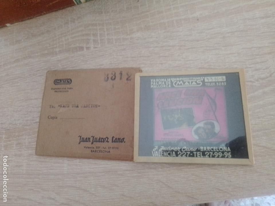 Kino: Cine. Diapositiva para proyecci&oacute;n MATAS, Palma de Mallorca. Pel&iacute;cula Nace una Canci&oacute;n