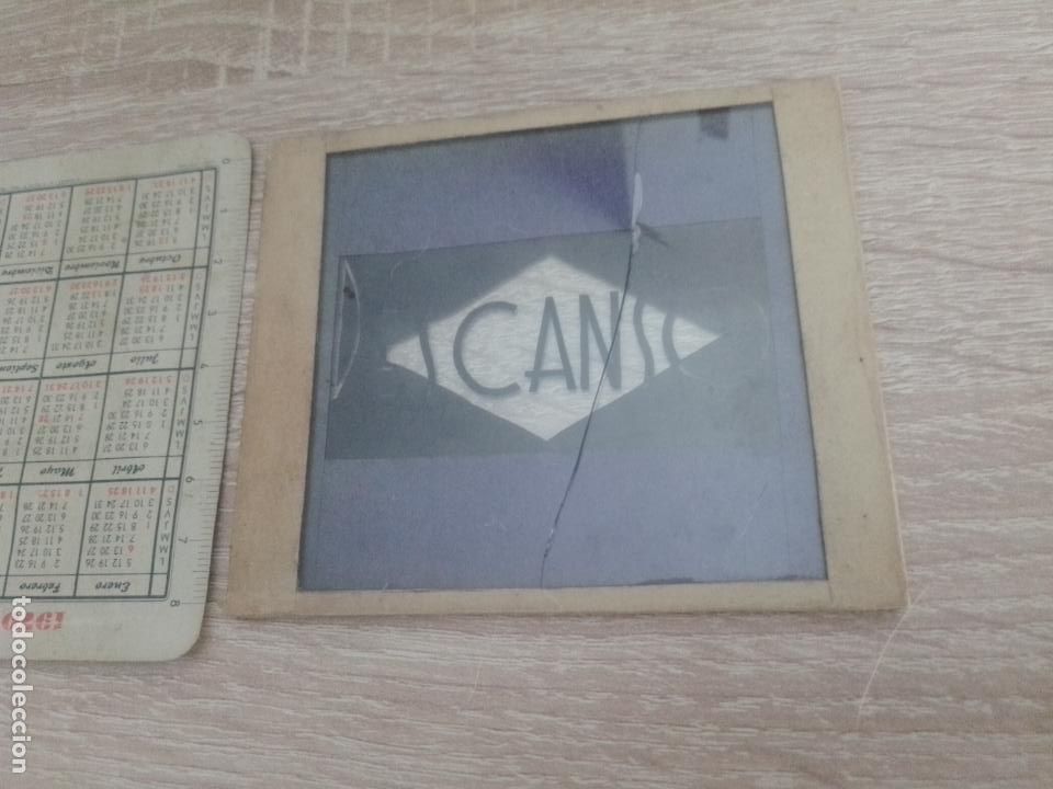 Cinema: Cine. Diapositiva para proyecci&oacute;n. DESCANSO