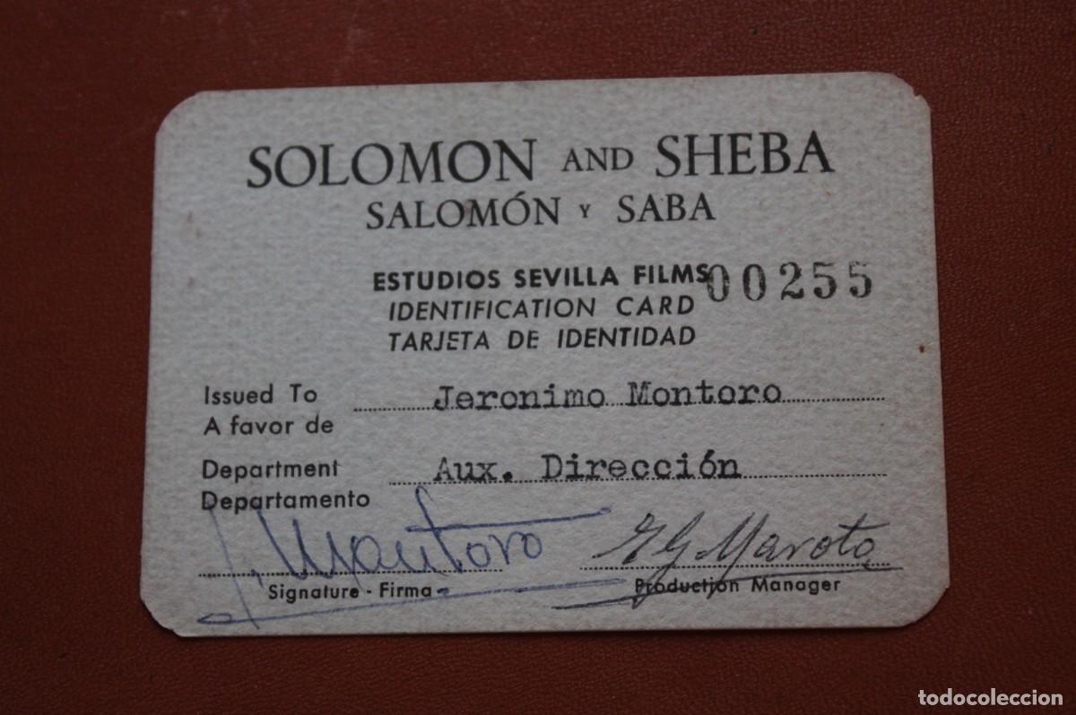 Cine: TARJETA RODAJE SALOM&Oacute;N Y SABA - Foto 1