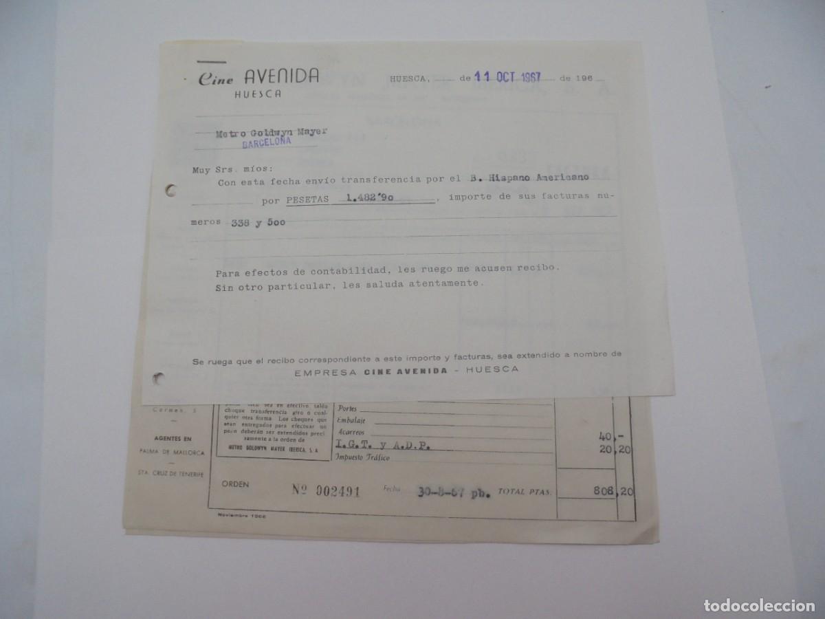 Cinema: HUESCA. CINE AVENIDA. METRO GOLDWYN MAYER IBERICA,. 1967. FACTURAS POR SIETE NOVIAS PARA SIETE HNOS.