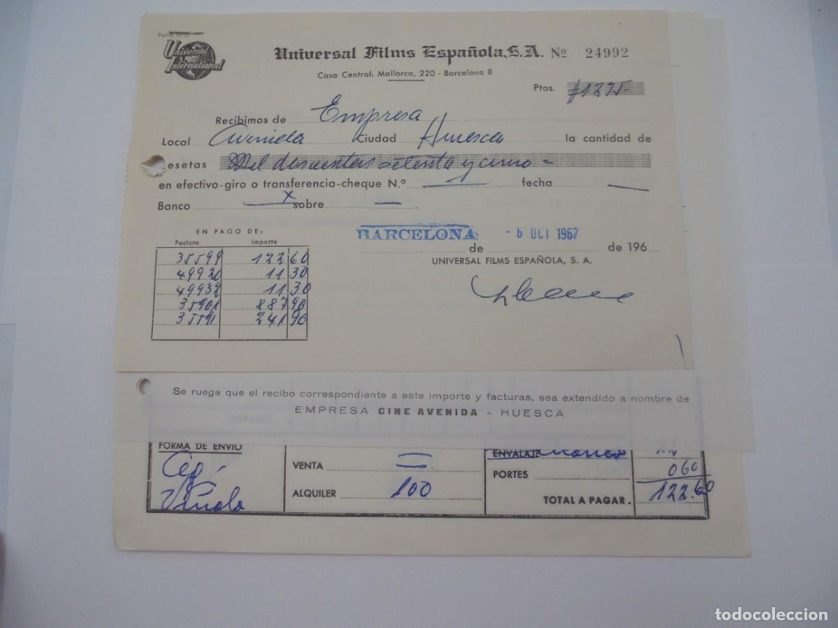 Cinema: HUESCA. CINE AVENIDA. UNIVERSAL FILMS ESPA&Ntilde;OLA. 1967. FACTURAS POR LADRONA POR AMOR, MUJER X, LEER