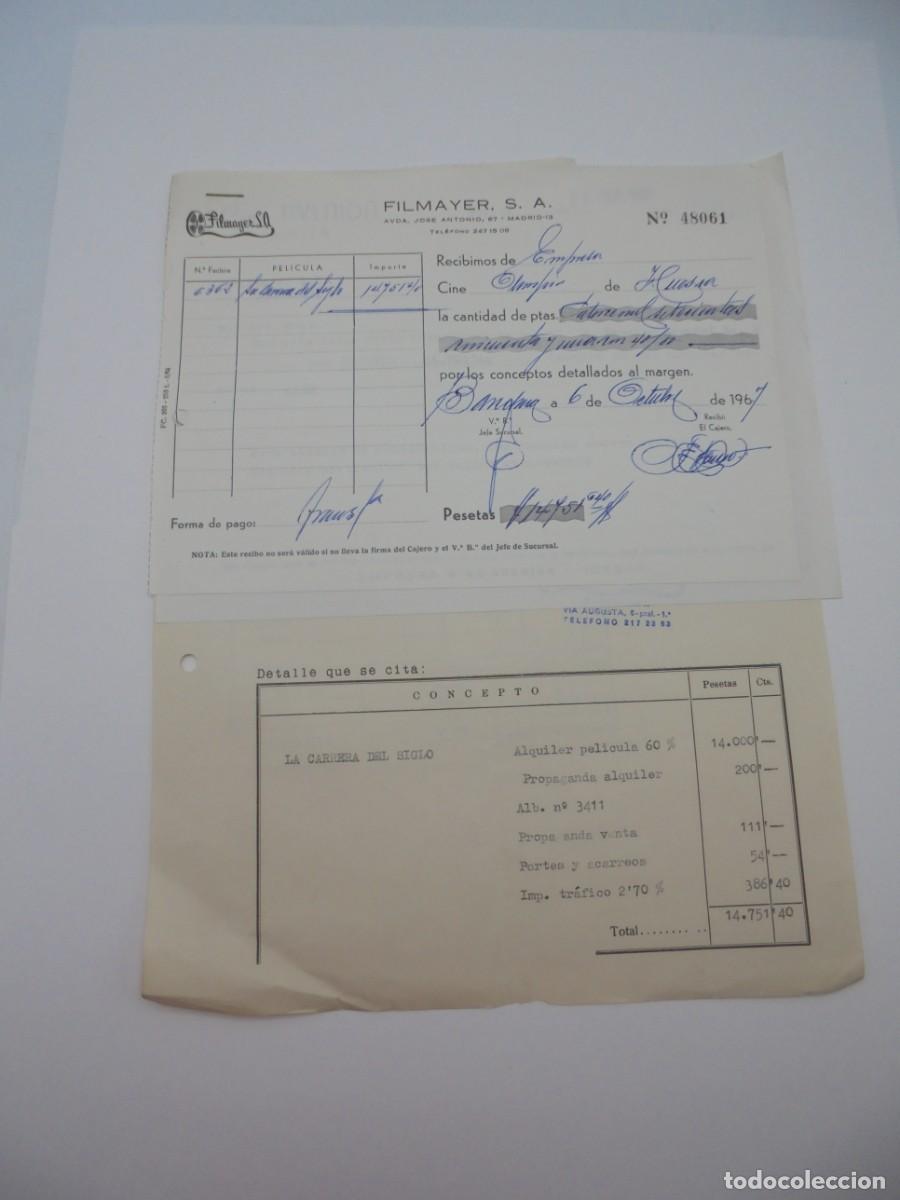 Cinema: HUESCA. CINE AVENIDA. FILMAYER, S.A. 1967. FACTURAS POR LA CARRERA DEL SIGLO.