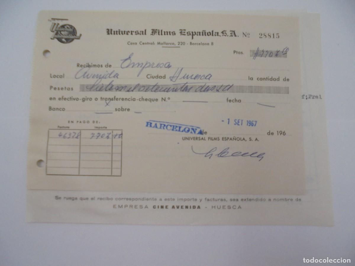Cinema: HUESCA. CINE AVENIDA. UNIVERSAL FILMS ESPA&Ntilde;OLA. 1967. FACTURAS POR LADRONA POR AMOR.