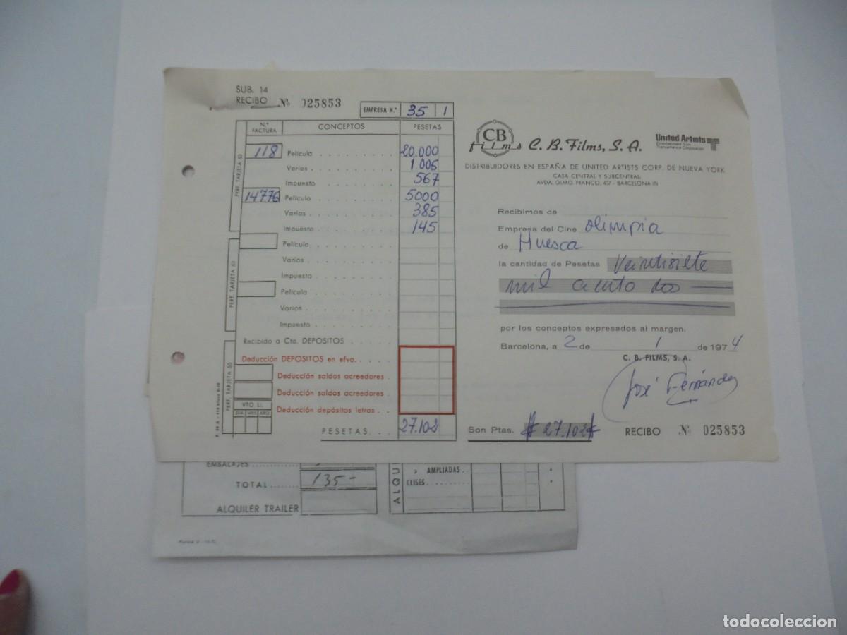 Cinema: HUESCA. CINE AVENIDA. C. B. FILMS, S.A. 1974. FACTURAS POR LUCKY LUKE.