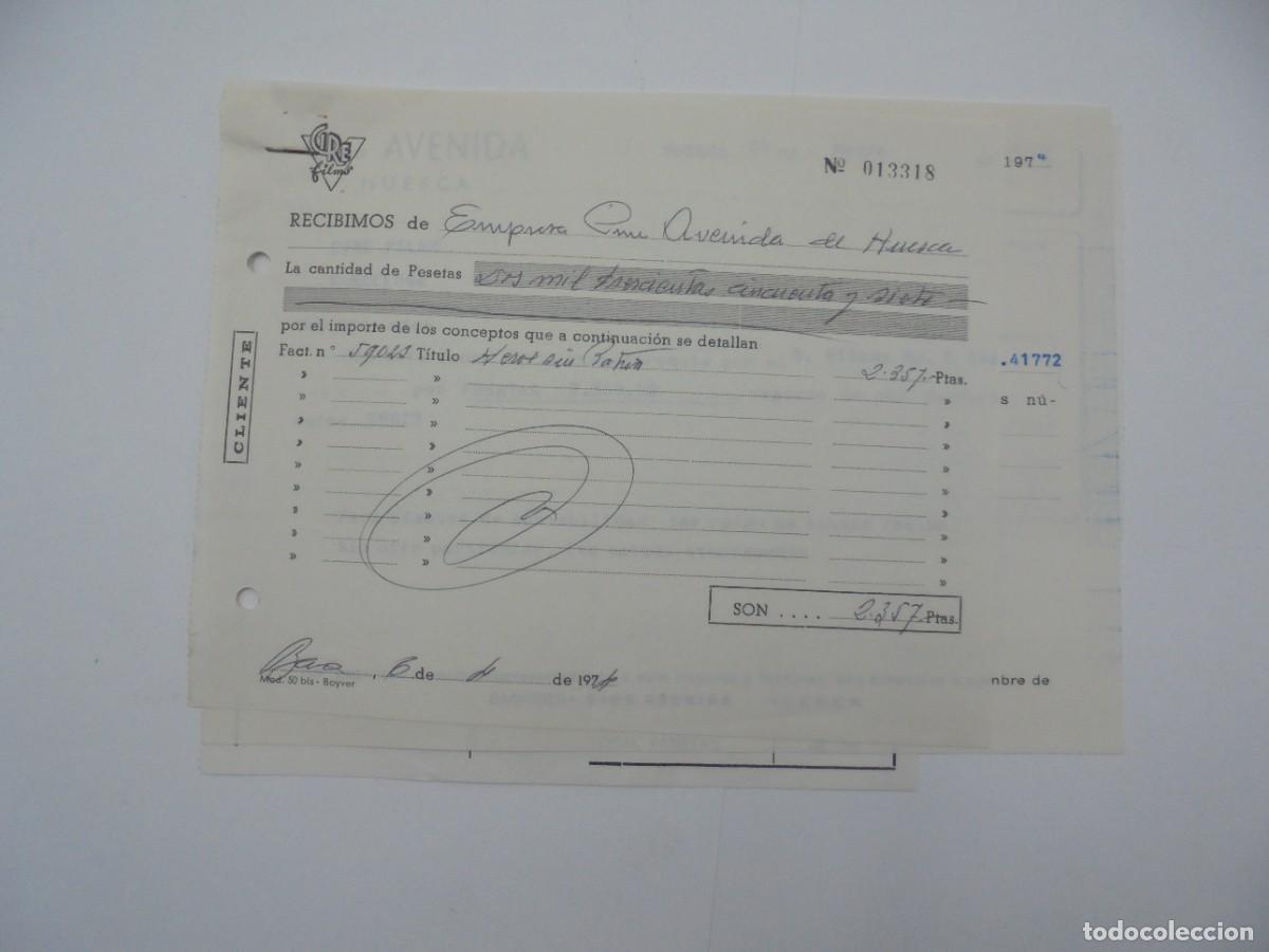 Cinema: HUESCA. CINE AVENIDA. CIRE FILMS. 1974. FACTURAS POR HEROE SIN PATRIA.