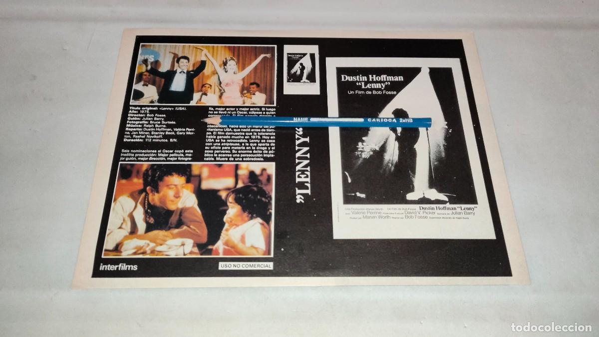 Cinema: CAR&Aacute;TULA VHS &bull; LENNY (BOBO FOSSE)