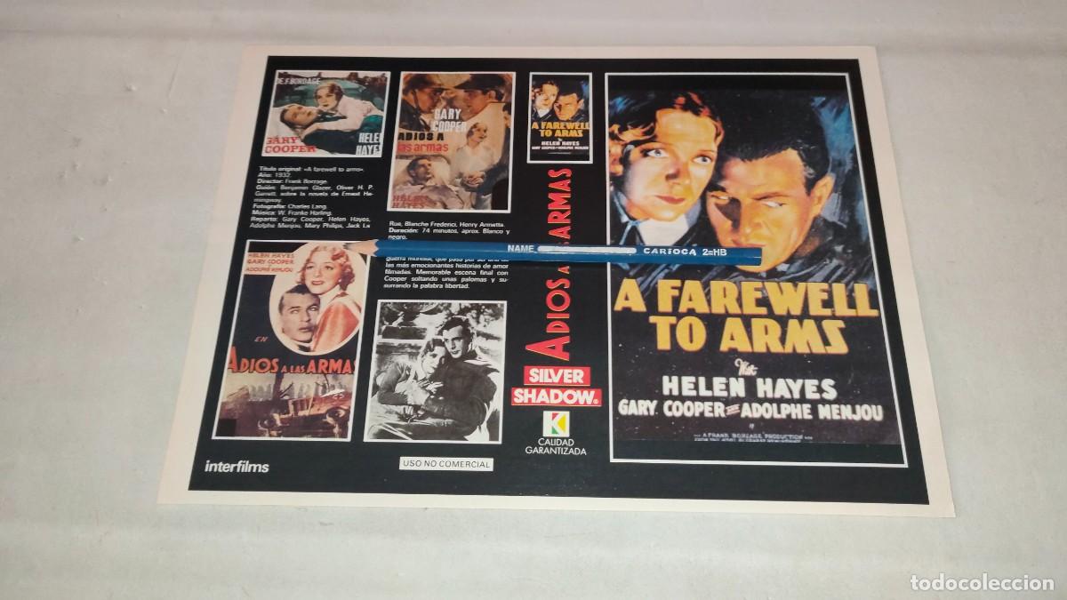 Cin&eacute;ma: CAR&Aacute;TULA VHS &bull; ADI&Oacute;S A LAS ARMAS (FRANK BORZAGE)