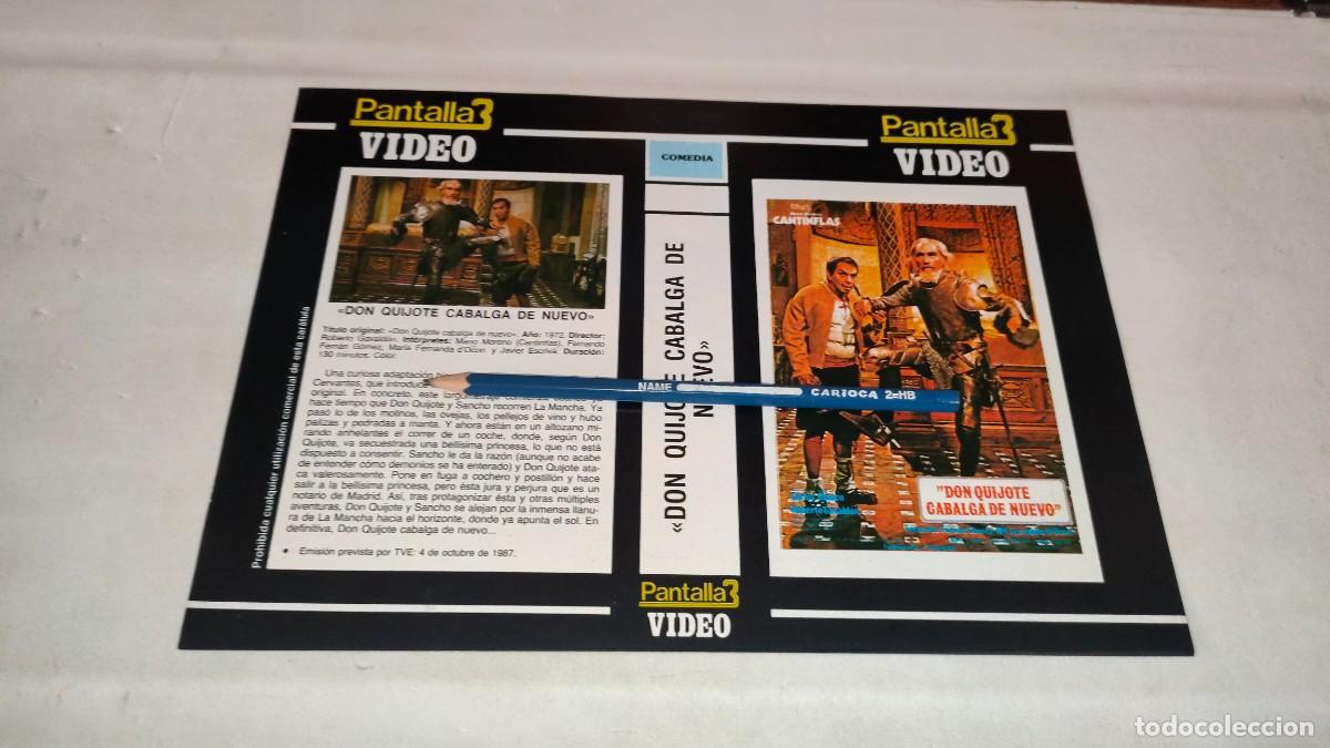 Cinema: CAR&Aacute;TULA VHS &bull; DON QUIJOTE CABALGA DE NUEVO (ROBERTO GAVALD&Oacute;N)
