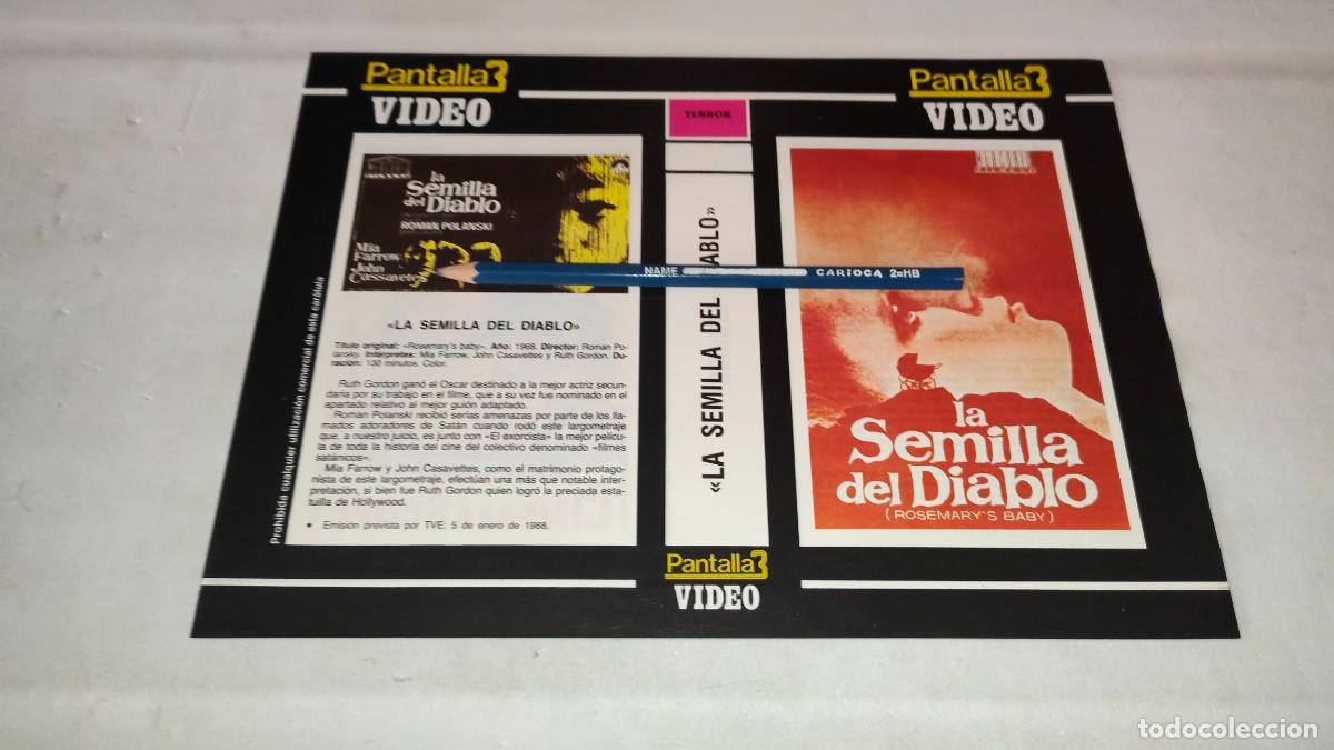 Cin&eacute;ma: CAR&Aacute;TULA VHS &bull; LA SEMILLA DEL DIABLO + D&Eacute;SIR&Eacute;E