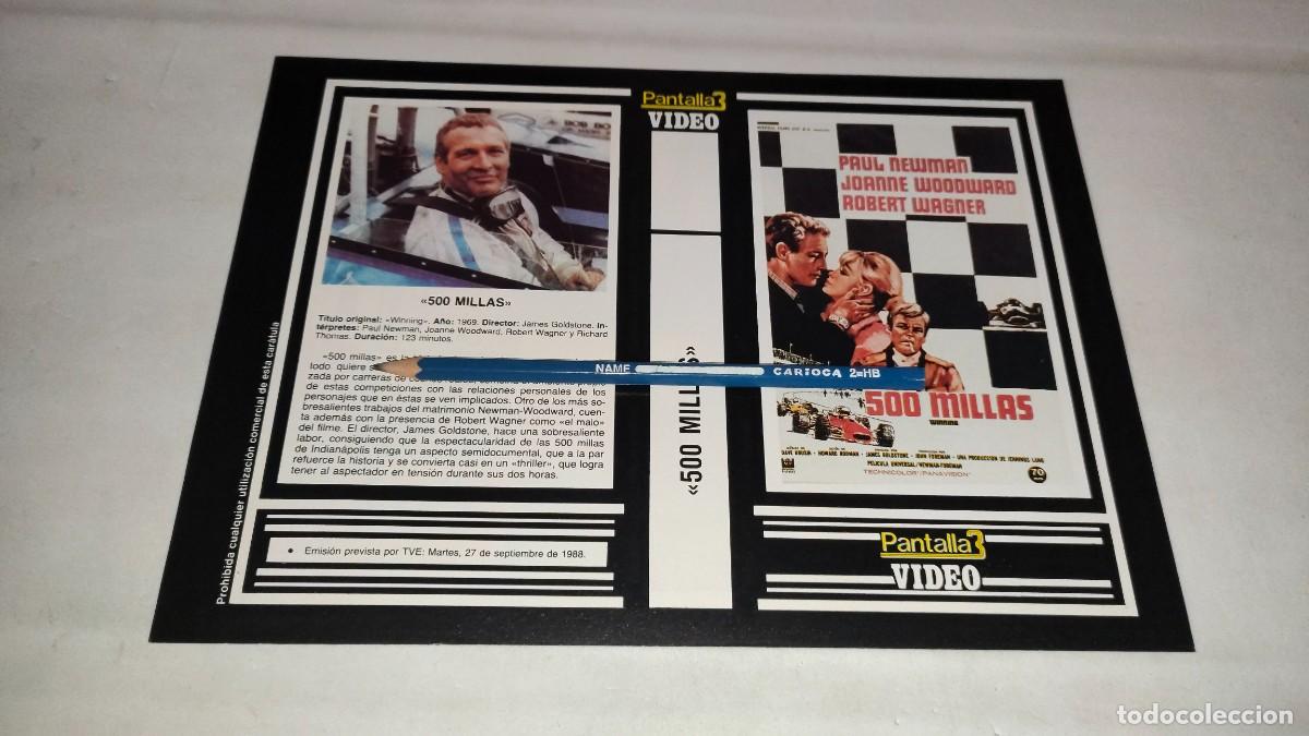 Cinema: CAR&Aacute;TULA VHS &bull; 500 MILLAS (JAMES GOLDSTONE)