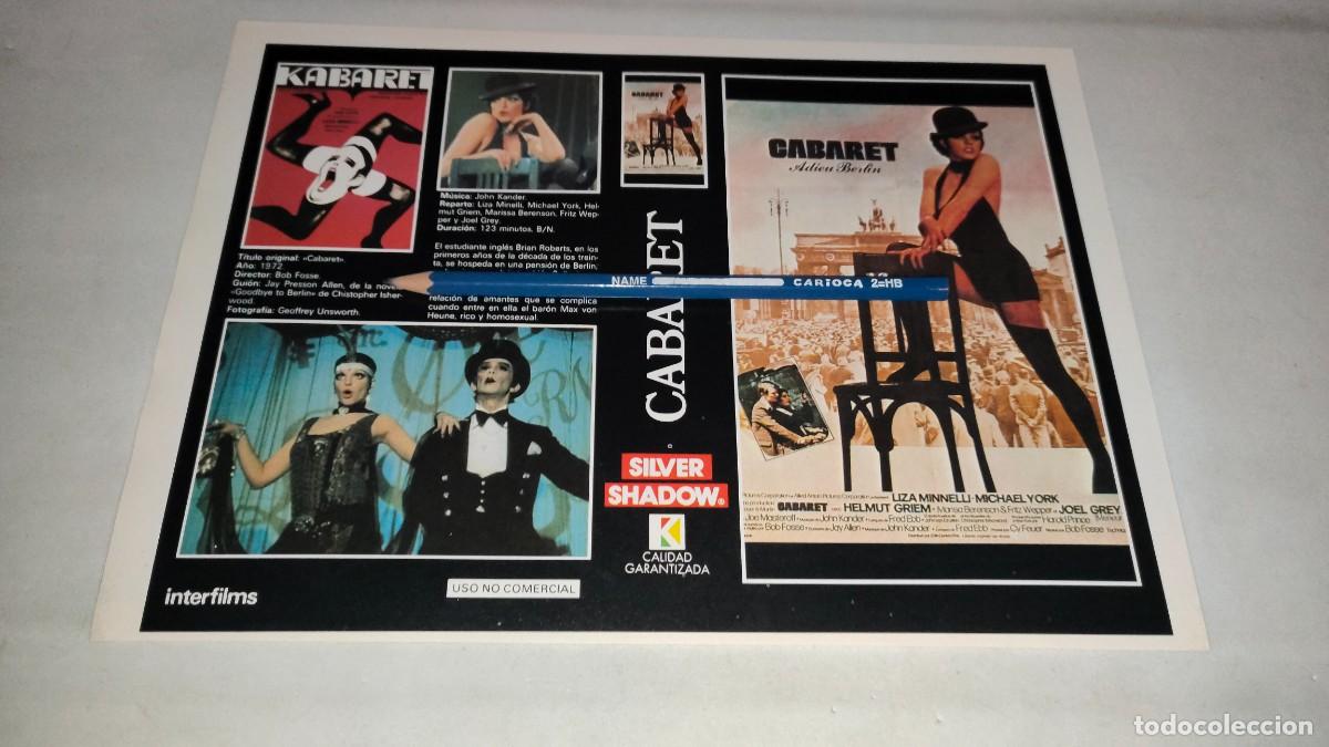 Cinema: CAR&Aacute;TULA VHS &bull; CABARET (BOB FOSSE)