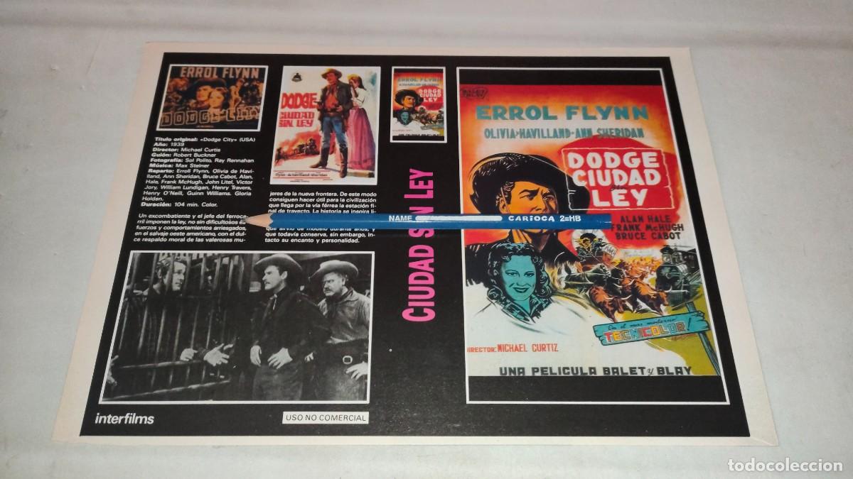 Cinema: CAR&Aacute;TULA VHS &bull; DODGE CITY, CIUDAD SIN LEY (MICHAEL CURTIZ)