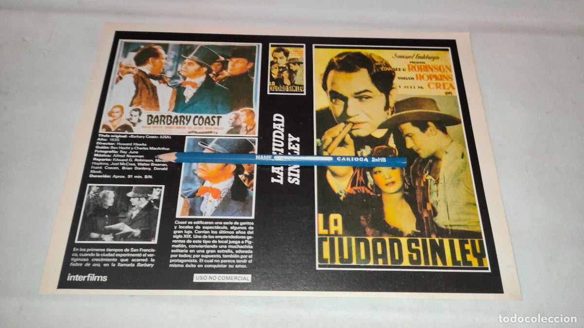 Cinema: CAR&Aacute;TULA VHS &bull; LA CIUDAD SIN LEY (HOWARD HAWKS)