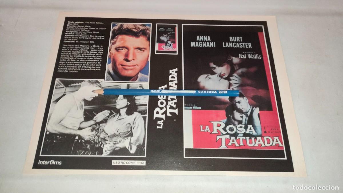 Cin&eacute;ma: CAR&Aacute;TULA VHS &bull; LA ROSA TATUADA (DANIEL MANN)
