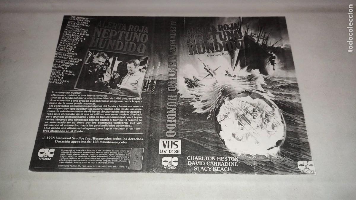 Cin&eacute;ma: CAR&Aacute;TULA VHS &bull; ALERTA ROJA: NEPTUNO HUNDIDO (DAVID GREENE)
