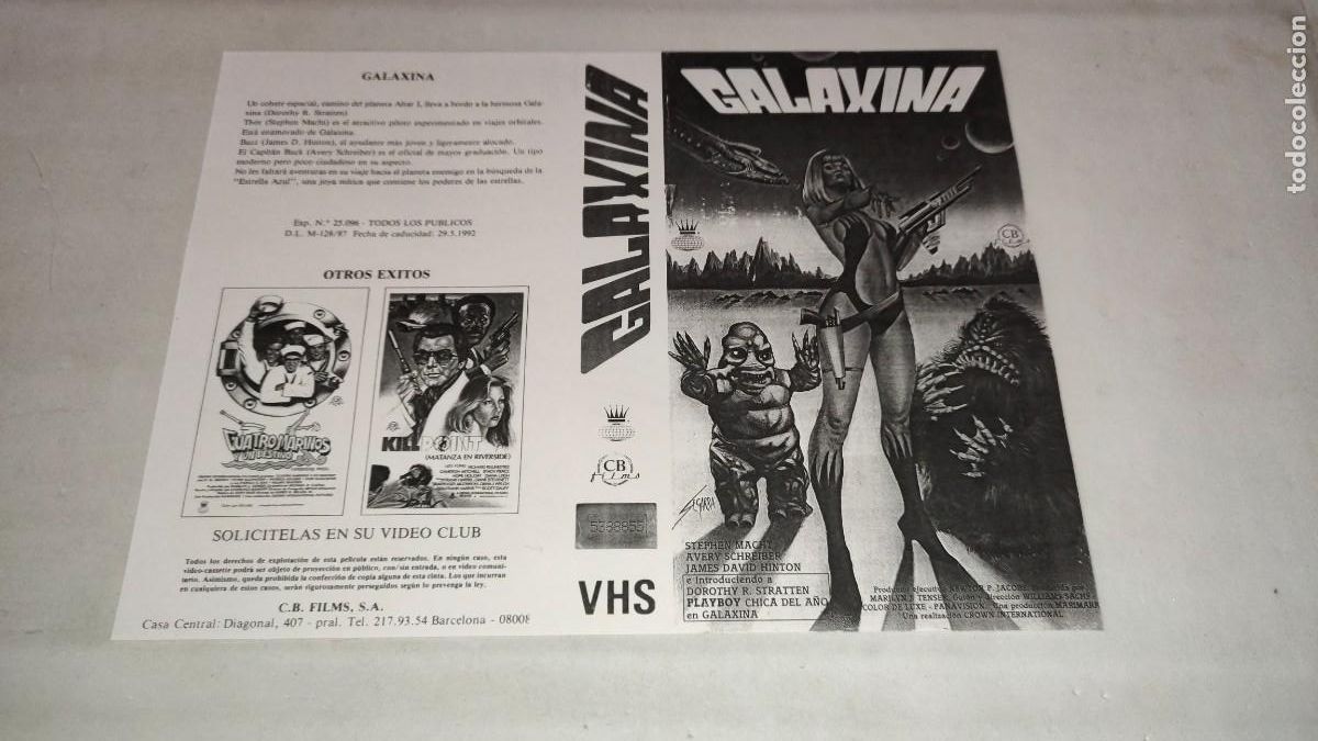 Cinema: CAR&Aacute;TULA VHS &bull; GALAXINA (WILLIAMS SACHS)