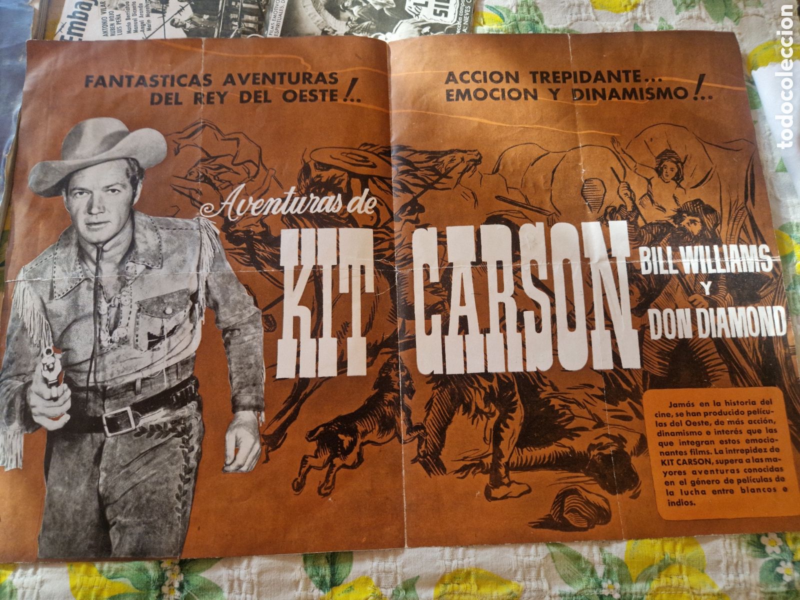 Cine: Propaganda de mano Cine Kit Carson el h&eacute;roe de las praderas - Foto 2