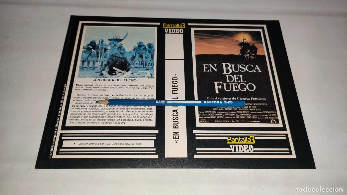 Cinema: CAR&Aacute;TULA VHS &bull; EL BUSCA DEL FUEGO + PIERNA CRECIENTE, FALDA MENGUANTE