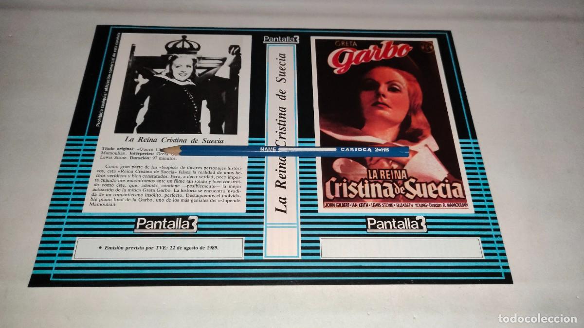 Cinema: CAR&Aacute;TULA VHS &bull; LA REINA CRISTINA DE SUECIA (ROUBEN MAMOULIAN)