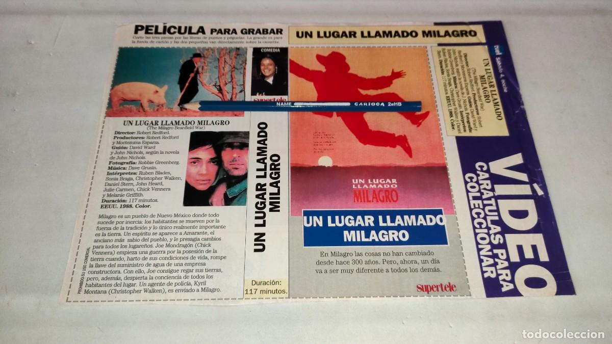 Cinema: CAR&Aacute;TULA VHS &bull; UN LUGAR LLAMADO MILAGRO (ROBERT REDFORD)